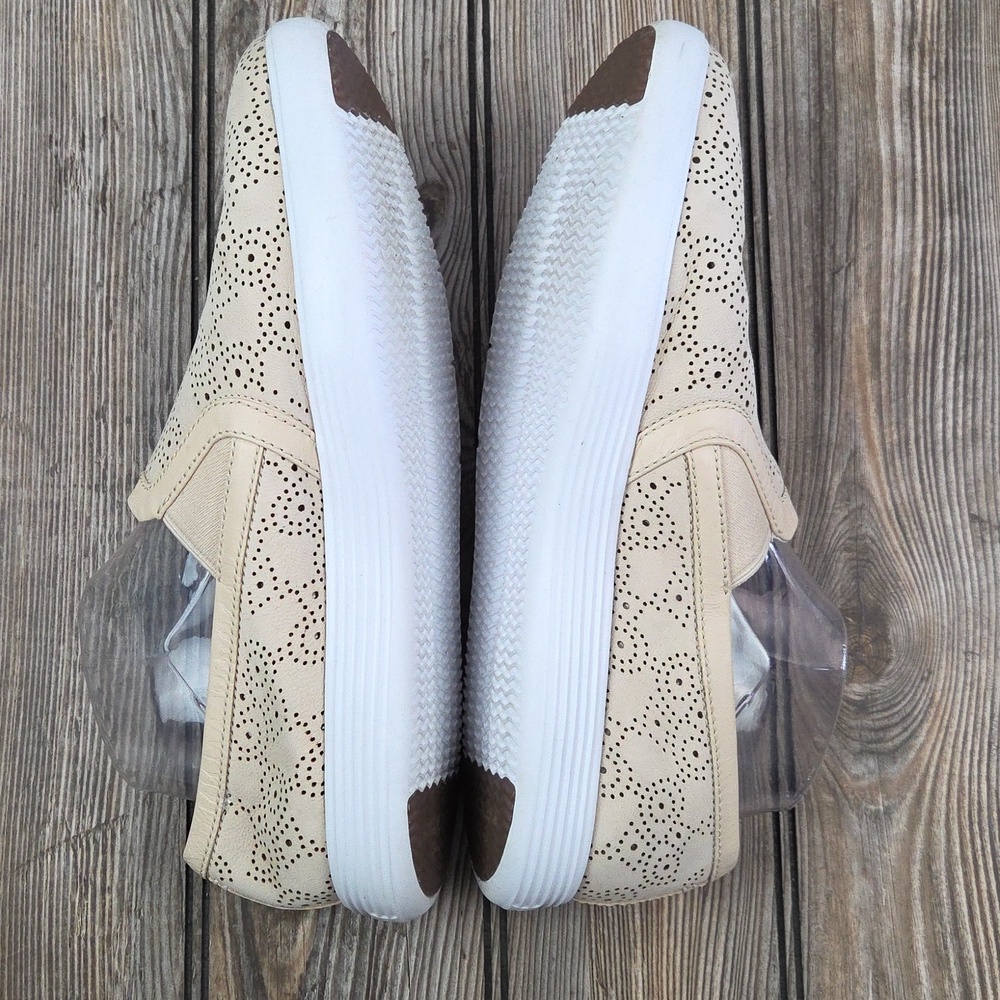 Cole Haan Grand Crosscourt Perforated Slip-On Sneakers Tan 10​ - Picture 5 of 12